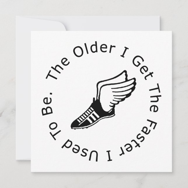 Cartão Aniversário do Corredor (Frente)