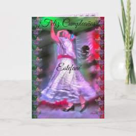 Cartão Aniversário do Dançarino Mexicano 0175