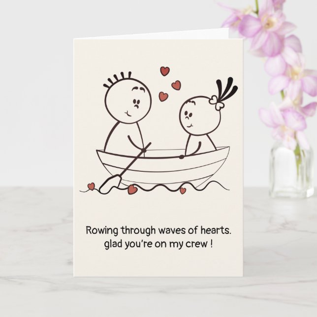 Cartão Aniversário do Dia dos Namorados Doodle Dobrável D (Orquídea)