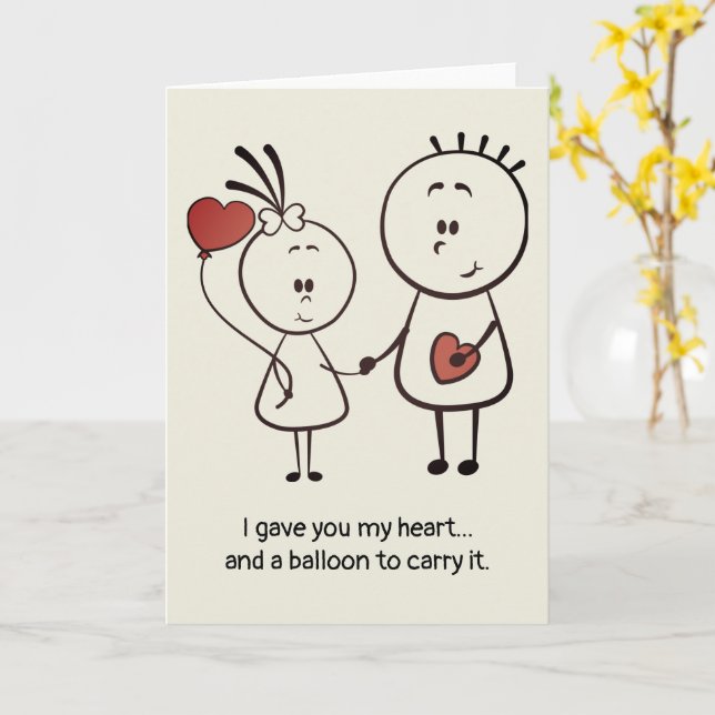 Cartão Aniversário do Dia dos Namorados Doodle Fofo Diver (Flor Amarela)