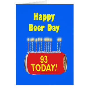 Cartão Aniversário do Dia Feliz da Cerveja
