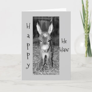 CARTÃO ANIVERSÁRIO DO DONKEY BABY DIZ FELIZ "ELE FOI" PAR