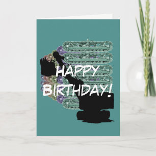 Cartão Aniversário do Engenheiro de Operação Vintage Shov