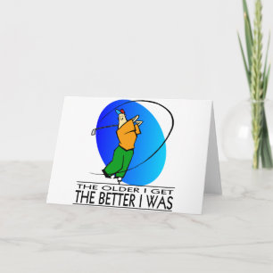 Cartão Aniversário do Golfer
