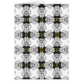 Cartão Aniversário do Great Dane