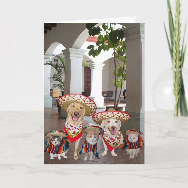 Cartão Aniversário do grupo em espanhol (Frente)