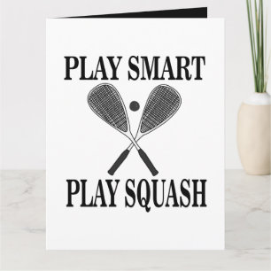 Cartão Aniversário do Jogador de Esporte Squash