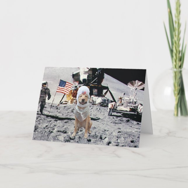 Cartão Aniversário do Laboratório Espacial (Frente)