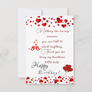 Cartão aniversário do marido