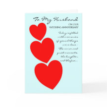 Aniversário do Marido Personalizado do Red Hearts