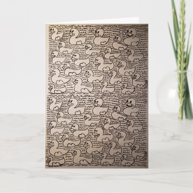 Cartão Aniversário do Padrão de Repetição de Laboratório  (Frente)