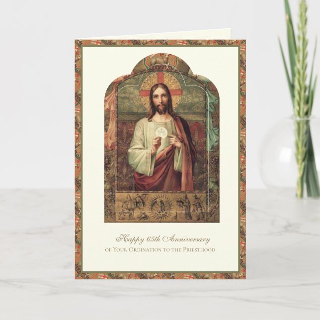 CARTÃO ANIVERSÁRIO DO PADRE Nº 65 (Frente)