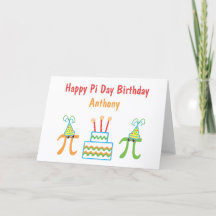 Aniversário do Pi Day Personalizado