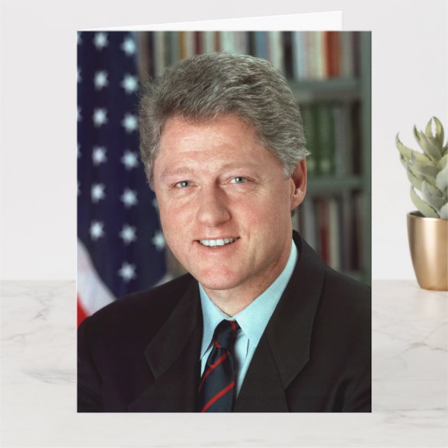 Cartão Aniversário do Presidente Bill Clinton (Planta pequena)