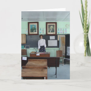 Cartão Aniversário do Professor, Uma Escola de Quarto