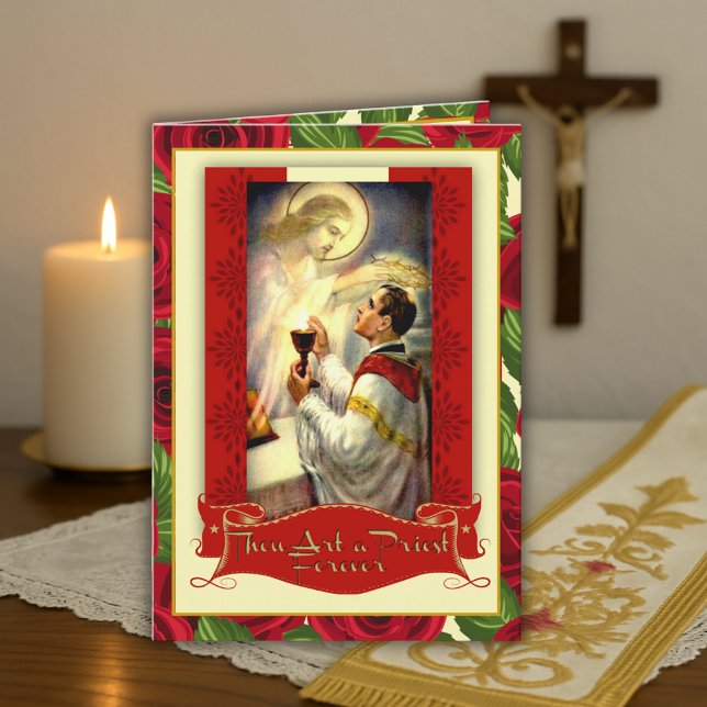 Cartão Aniversário do Sacerdócio Car Ordinação Jesus (Criador carregado)