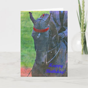 Cartão Aniversário do Saddlebred