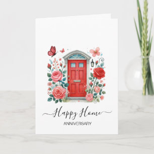 Cartão Aniversário do seu novo agente imobiliário domésti