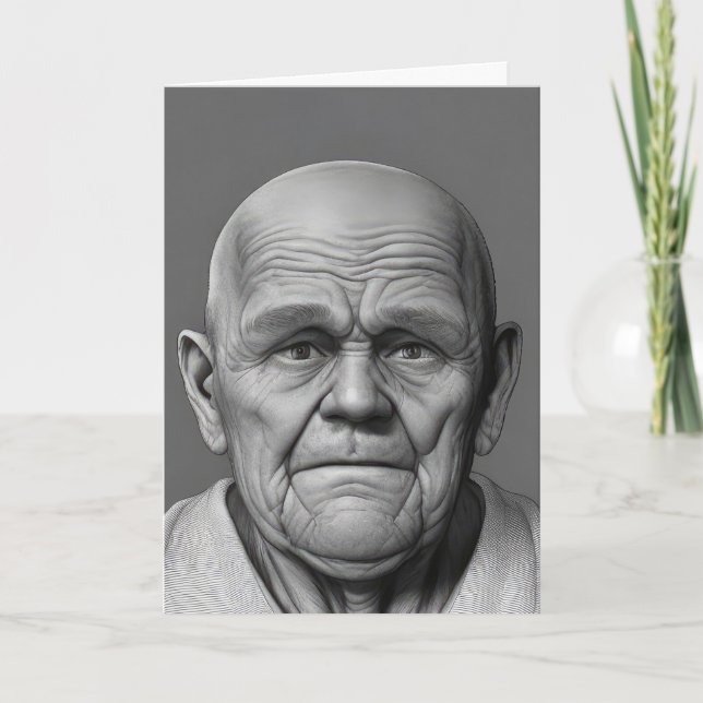 Cartão Aniversário do Velho Cara (Frente)