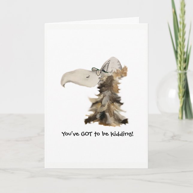 Cartão Aniversário do VELHO PÁSSARO (Frente)