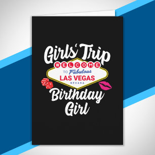 Cartão Aniversário em Las Vegas - Viagem de Garotas para 