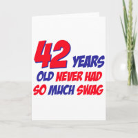 aniversário engraçado de 42 anos