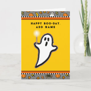 Cartão Aniversário engraçado de Halloween