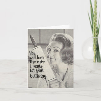 Cartão Aniversário engraçado. Rolando Pino perigoso.