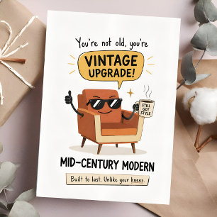 Cartão Aniversário Engraçado Upgrade Vintage