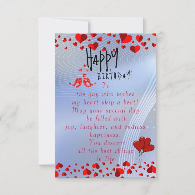 Cartão aniversário esmagador (Frente)