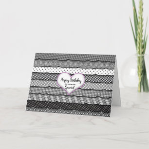 Cartão Aniversário Especial de Alguém - Coração e Ruffles