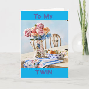 CARTÃO ANIVERSÁRIO ESPECIAL PARA UM VERSO * TWIN ESPECIAL