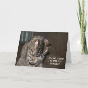 Cartão Aniversário esquecido