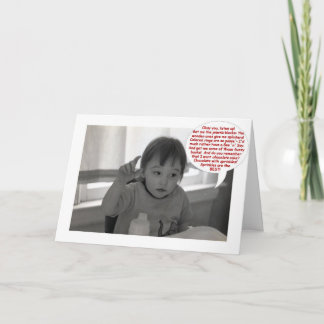 Cartão Aniversário Exige