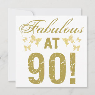 Cartão Aniversário Fabuloso 90