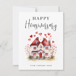 Cartão Aniversário Feliz da Casa Personalizado Imobiliári