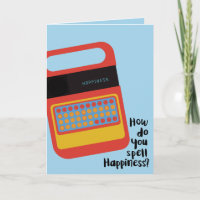 Aniversário feliz do brinquedo Vintage Speaking & 