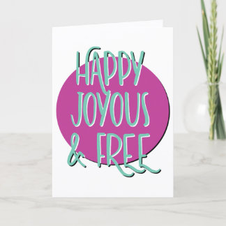 Cartão Aniversário feliz e gratuito do slogan