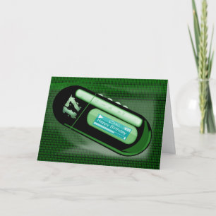 Cartão Aniversário feliz tipo MP3