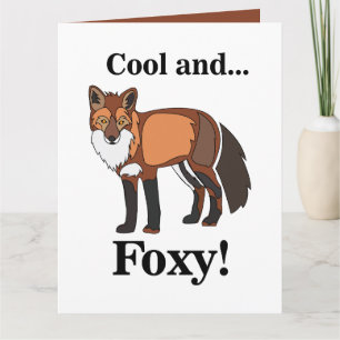 Cartão Aniversário Foxy Animal Vida Selvagem Raposa
