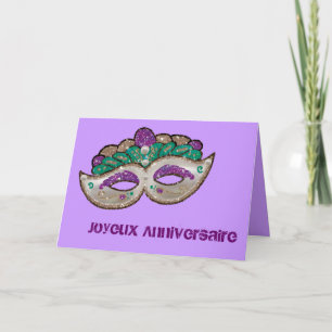 Cartão Aniversário Francês