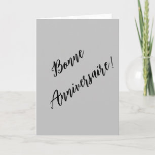 Cartão Aniversário francês