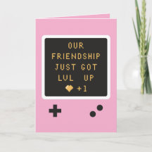 Aniversário Gameboy Amizade Subiu de Nível 