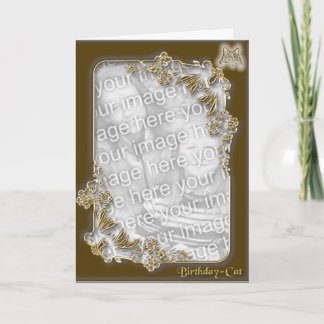 Cartão Aniversário - gato 2