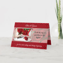 Cartão Aniversário Gay / Lésbico com Rosas Vermelhas