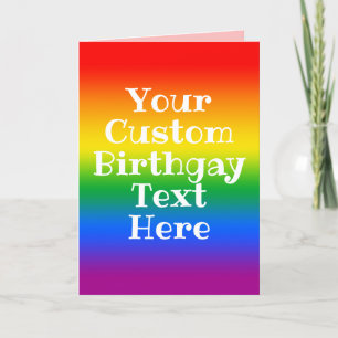 Cartão Aniversário Gay Personalizado