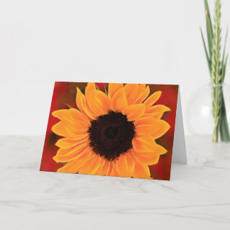 Cartão Aniversário Giant Sunflower bonito