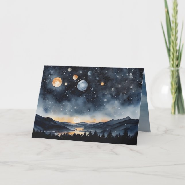 Cartão Aniversário Há Muitas Luas (Frente)