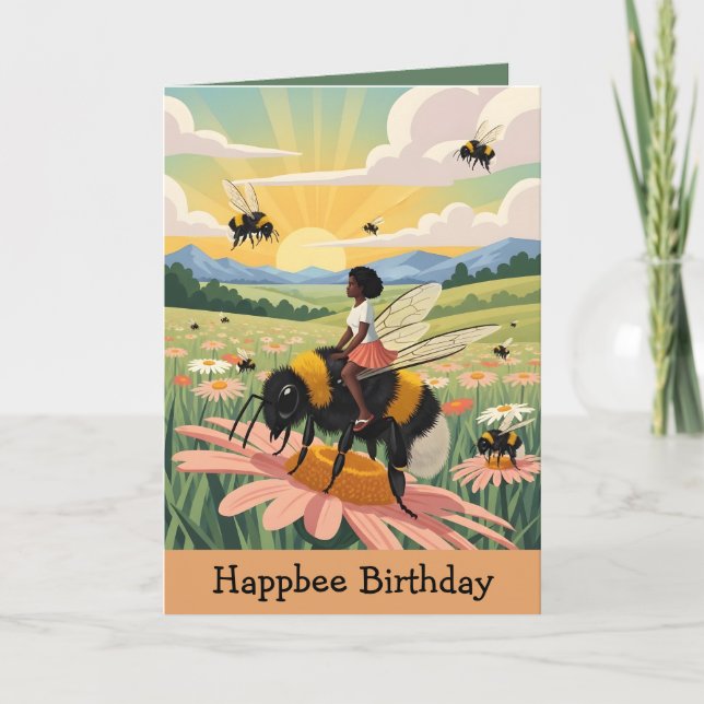Cartão Aniversário Happbee  (Frente)