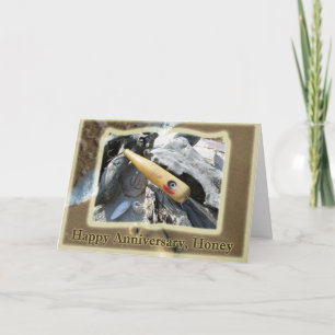Cartão Aniversário Honey Big Snook Vintage Lure